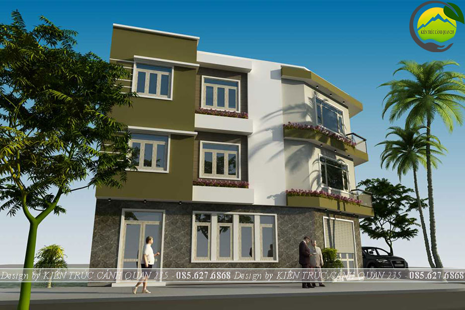 Nhà phố lô góc 3 tầng hiện đại 68m2 tại Thường Tín