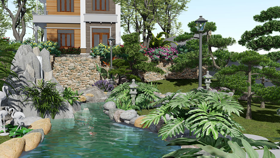 phong thủy nhà vườn
