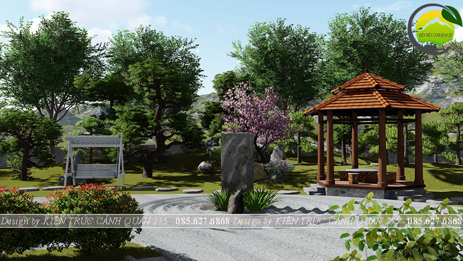 Thiết kế biệt thự nhà vườn đẹp 1 tầng tại sơn la