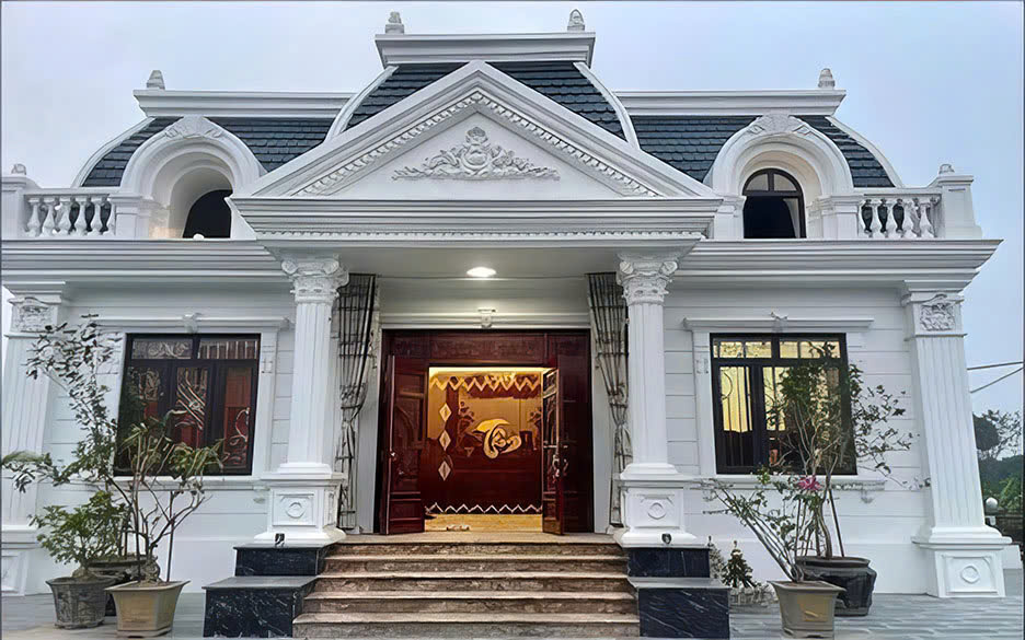 Biệt thự 1 tầng kiểu châu âu