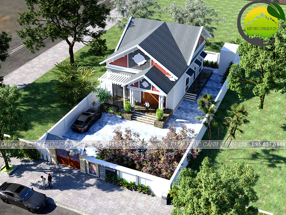 biệt thự 1 tầng sân vườn