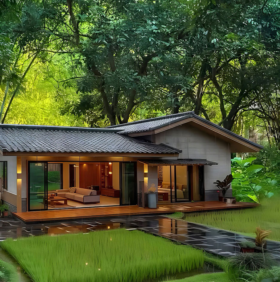 biệt thự 1 tầng sân vườn