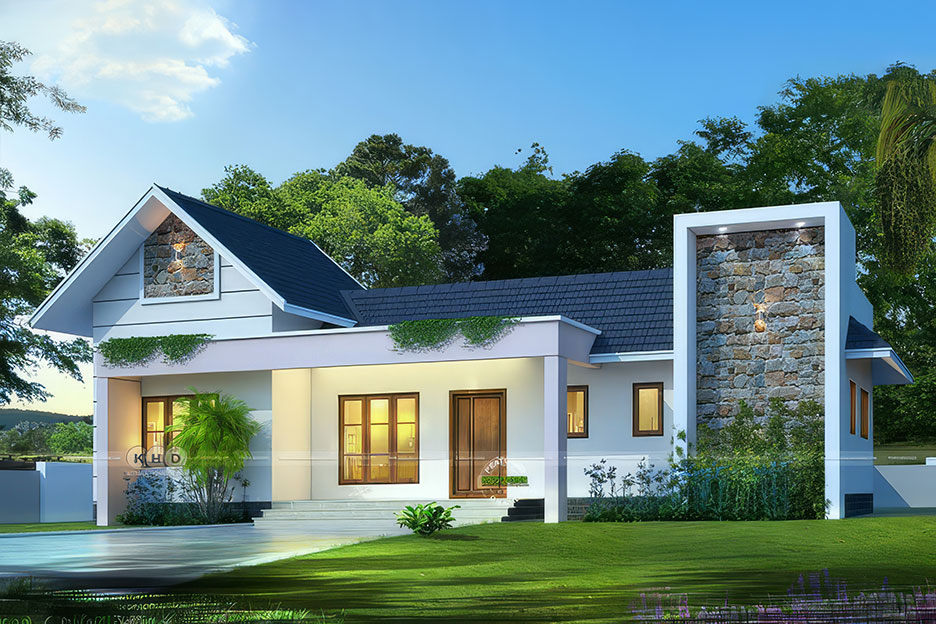 Biệt thự 1 tầng mái thái
