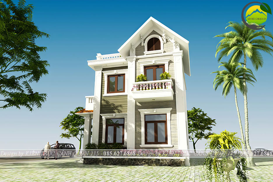 Biệt thự 2 tầng 1 tum