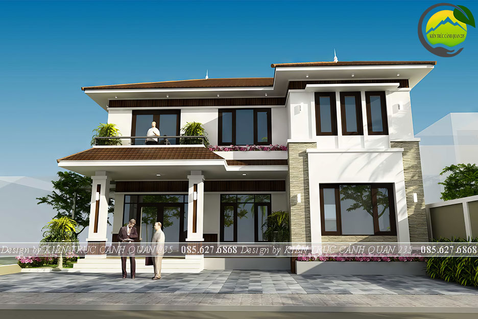 Biệt thự 2 tầng 5 phòng ngủ