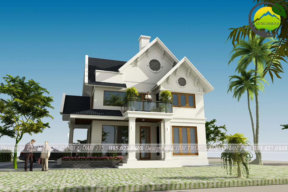 Biệt thự 2 tầng chữ L