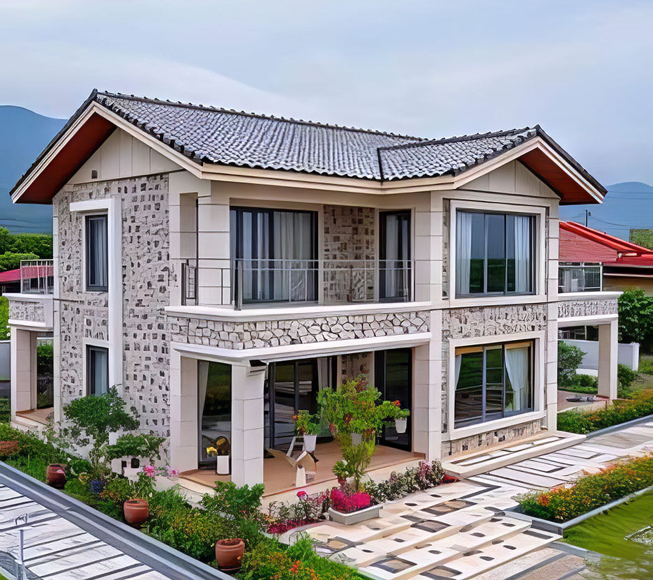 Biệt thự 2 tầng kiểu châu âu
