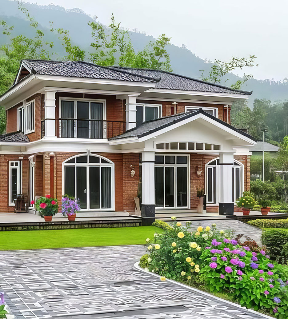 Biệt thự 2 tầng kiểu châu âu