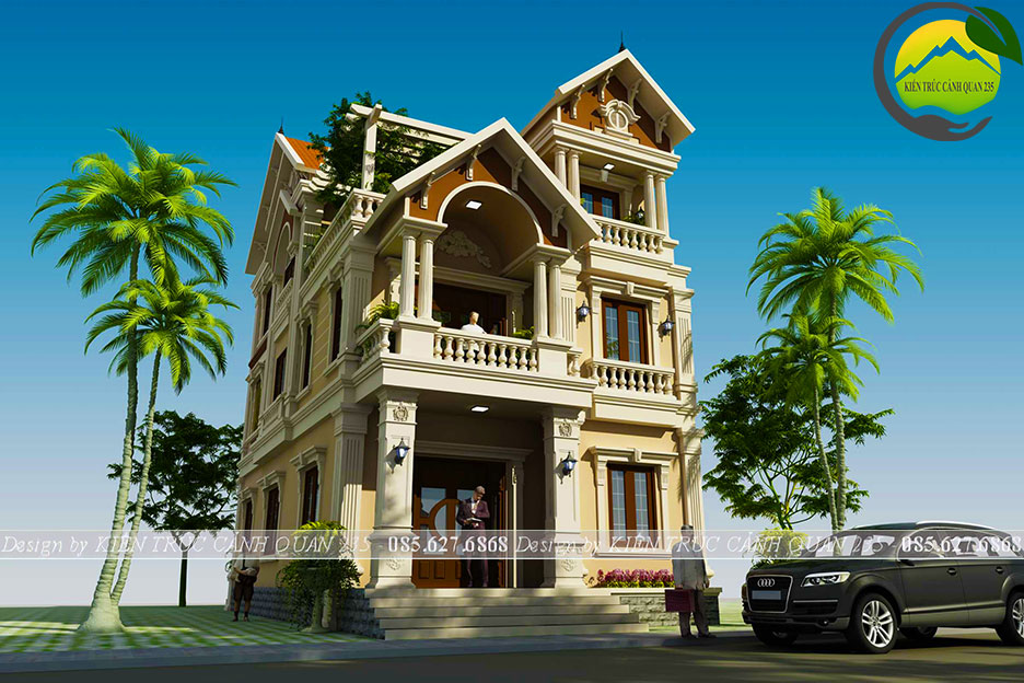 Biệt thự 3 tầng 1 tum