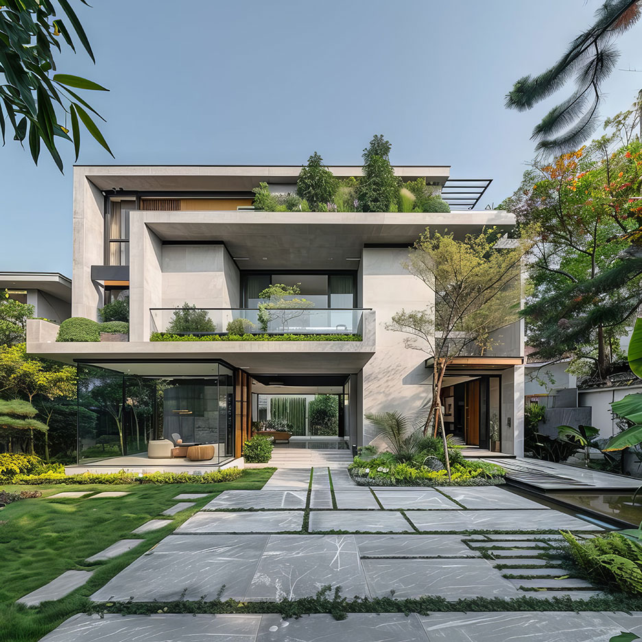 Biệt thự 3 tầng có bể bơi