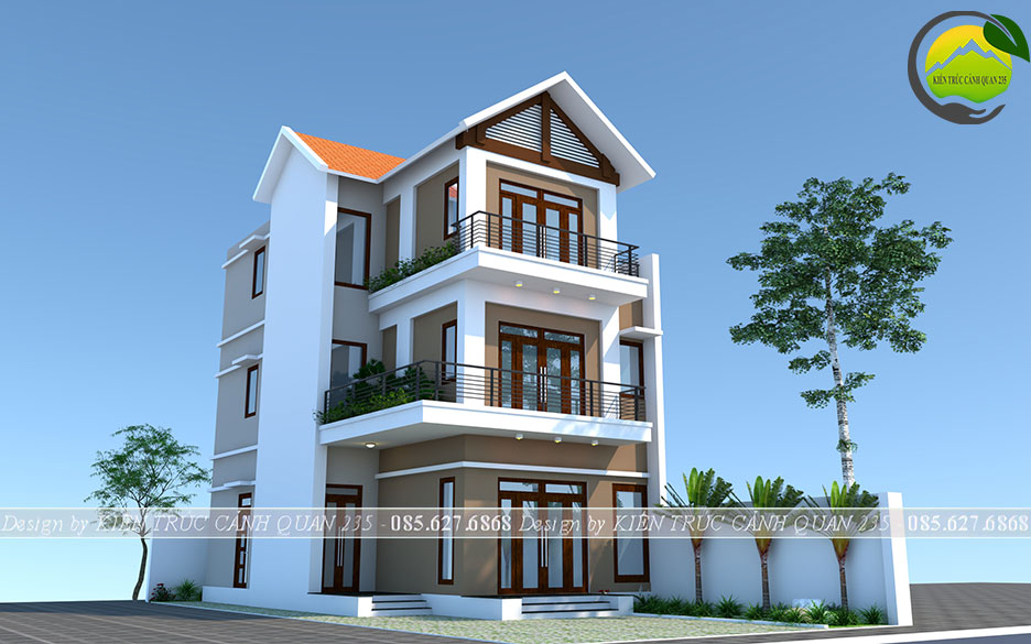 Biệt thự 3 tầng 8x12m mặt tiền 8m