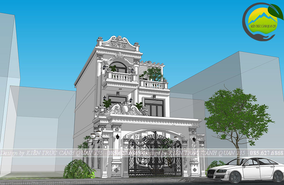 Biệt thự tân cổ điển 3 tầng