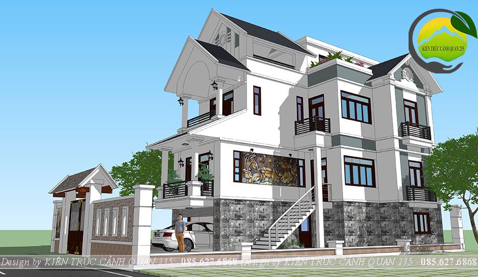 biệt thự 3 tầng 200m2