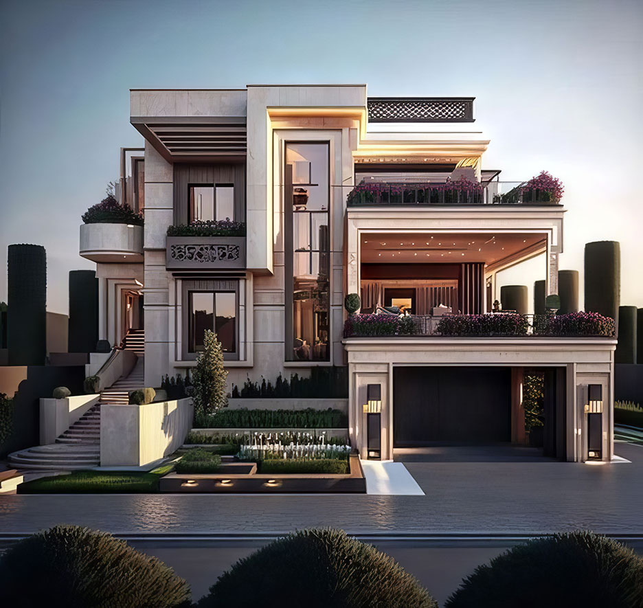 biệt thự 3 tầng hiện đại