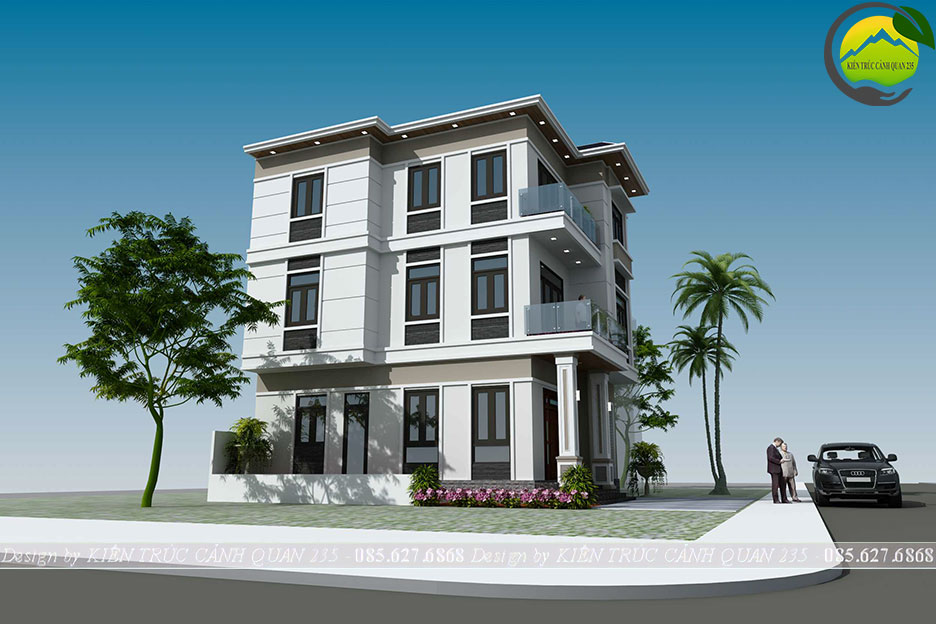 Thiết kế biệt thự 3 tầng 150m2