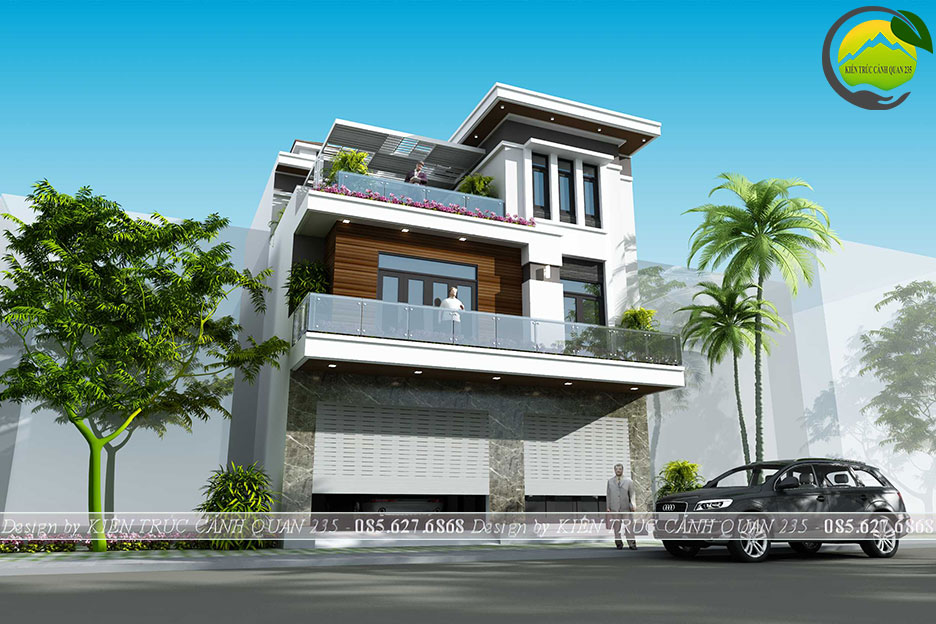 Thiết kế biệt thự 3 tầng 150m2