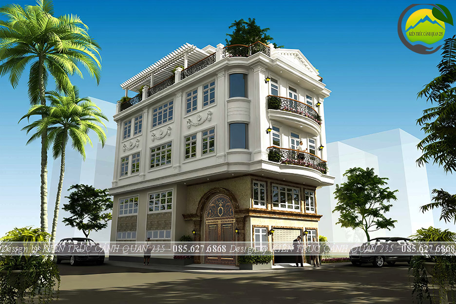 Mẫu nhà phố 2 mặt tiền