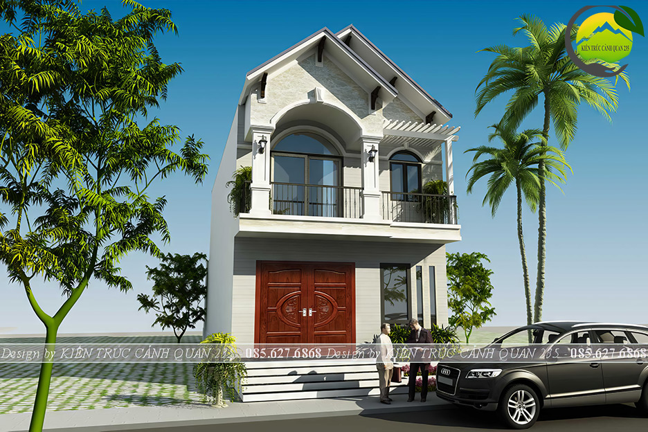 mẫu nhà phố 2 tầng