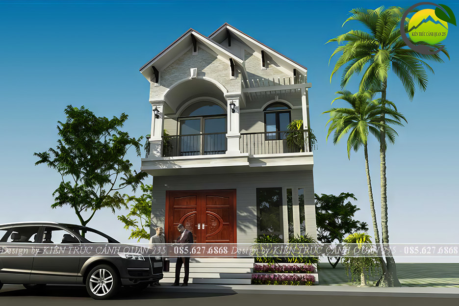 mẫu nhà phố 2 tầng