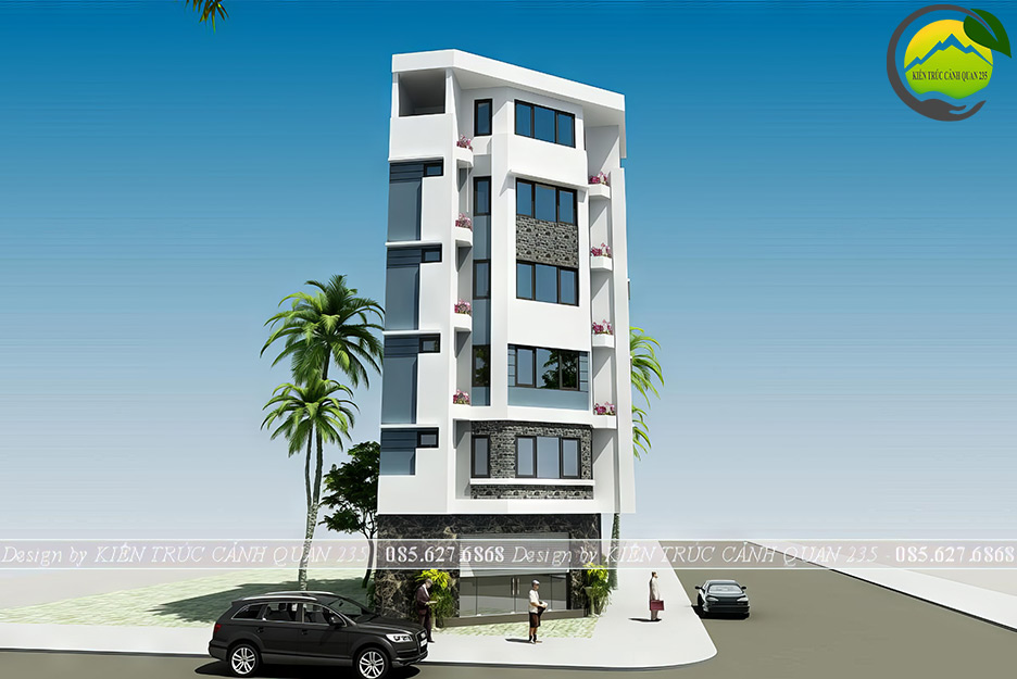 Mẫu nhà phố 5 tầng