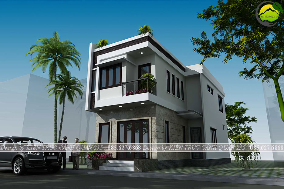mẫu nhà phố 60m2