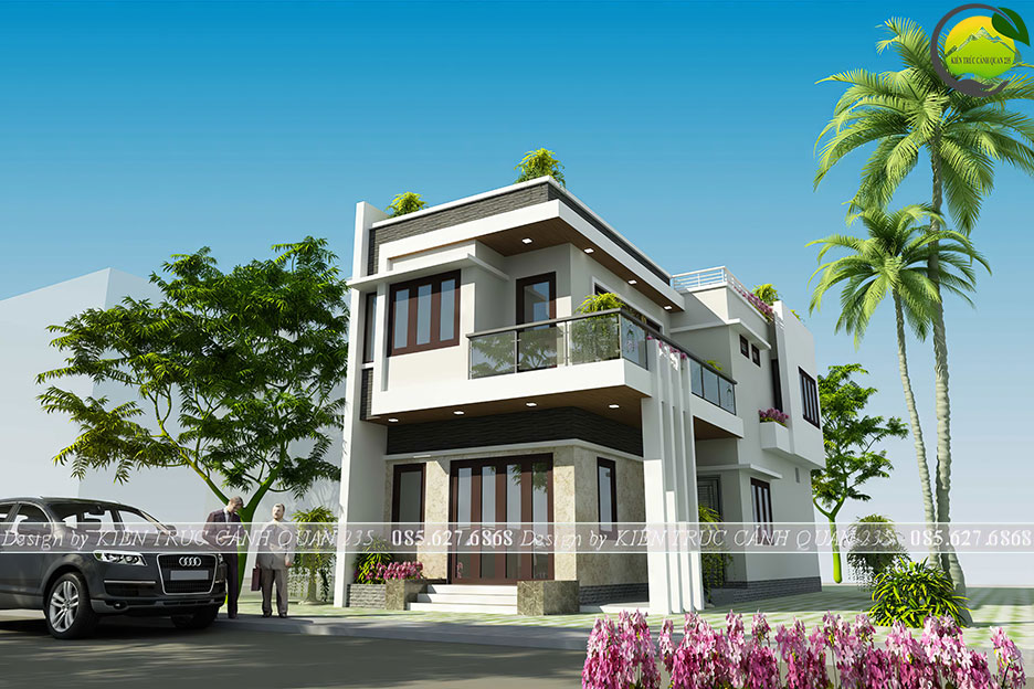 mẫu nhà phố 60m2