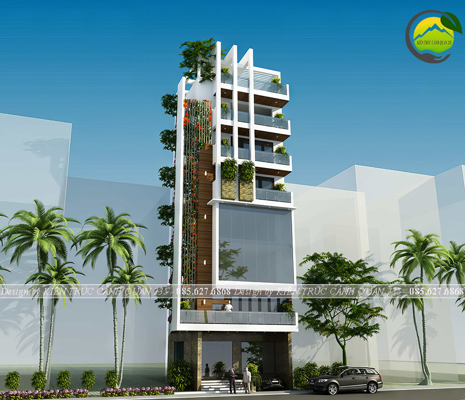 Mẫu nhà phố 7 tầng