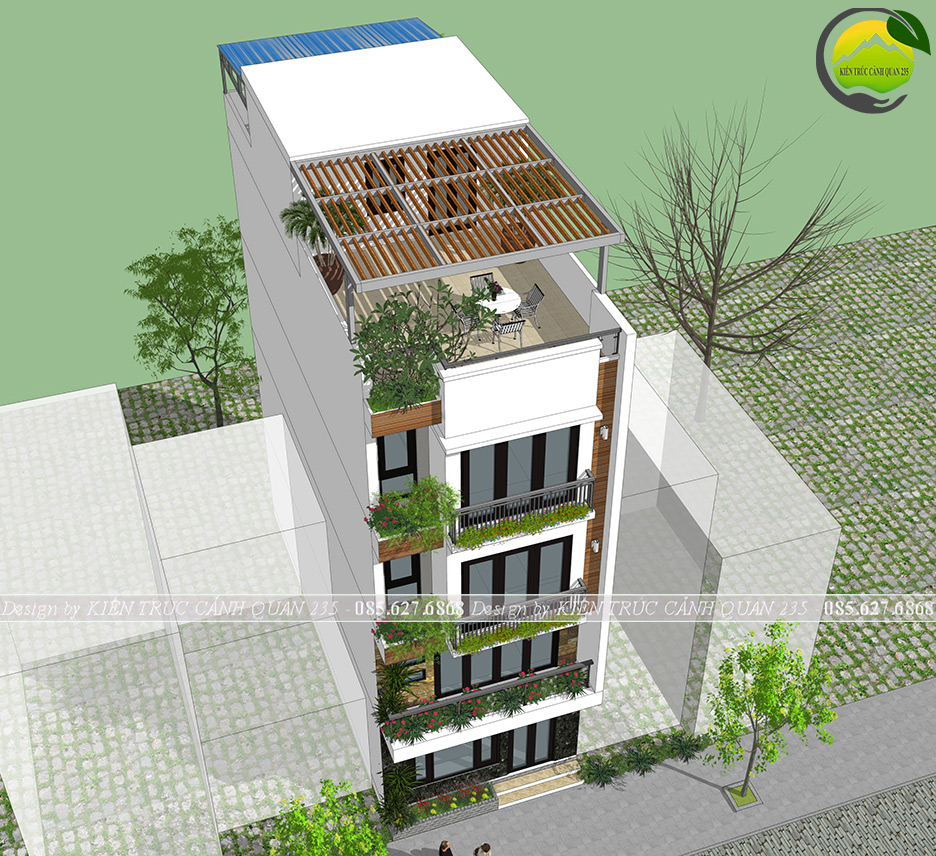 Mẫu nhà phố 70m2