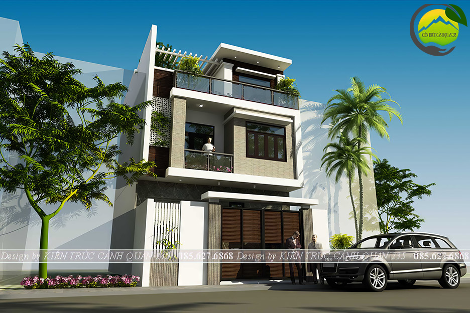 mẫu nhà phố 80m2