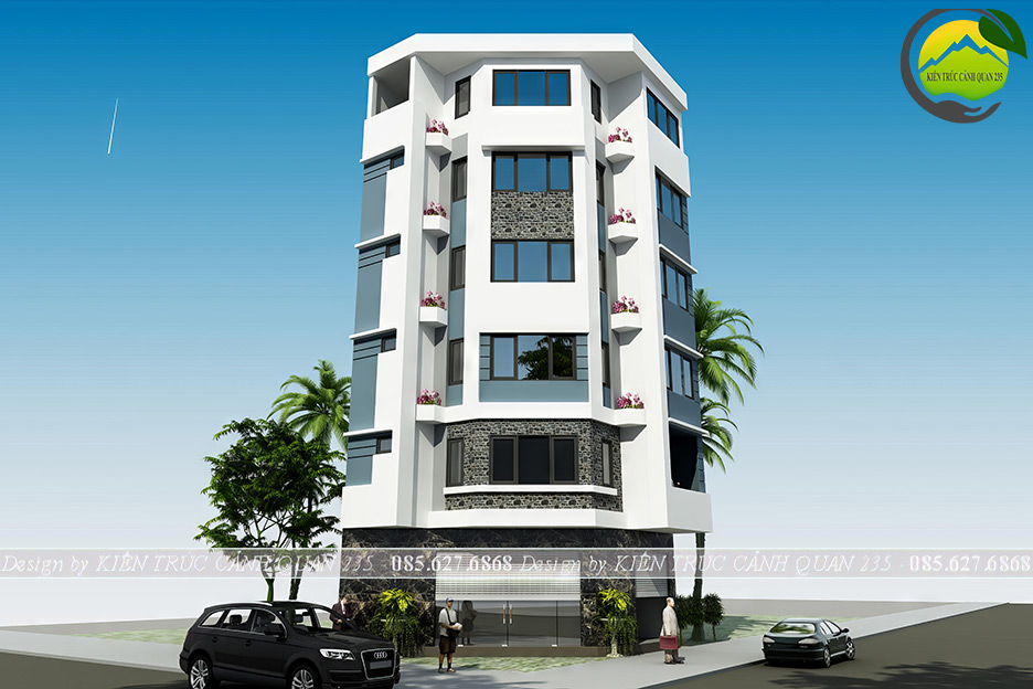 mẫu nhà phố kết hợp văn phòng