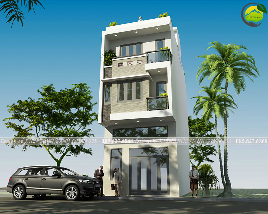 Mẫu nhà phố mặt tiền 6m