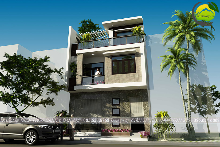 Mẫu thiết kế nhà phố 3 tầng