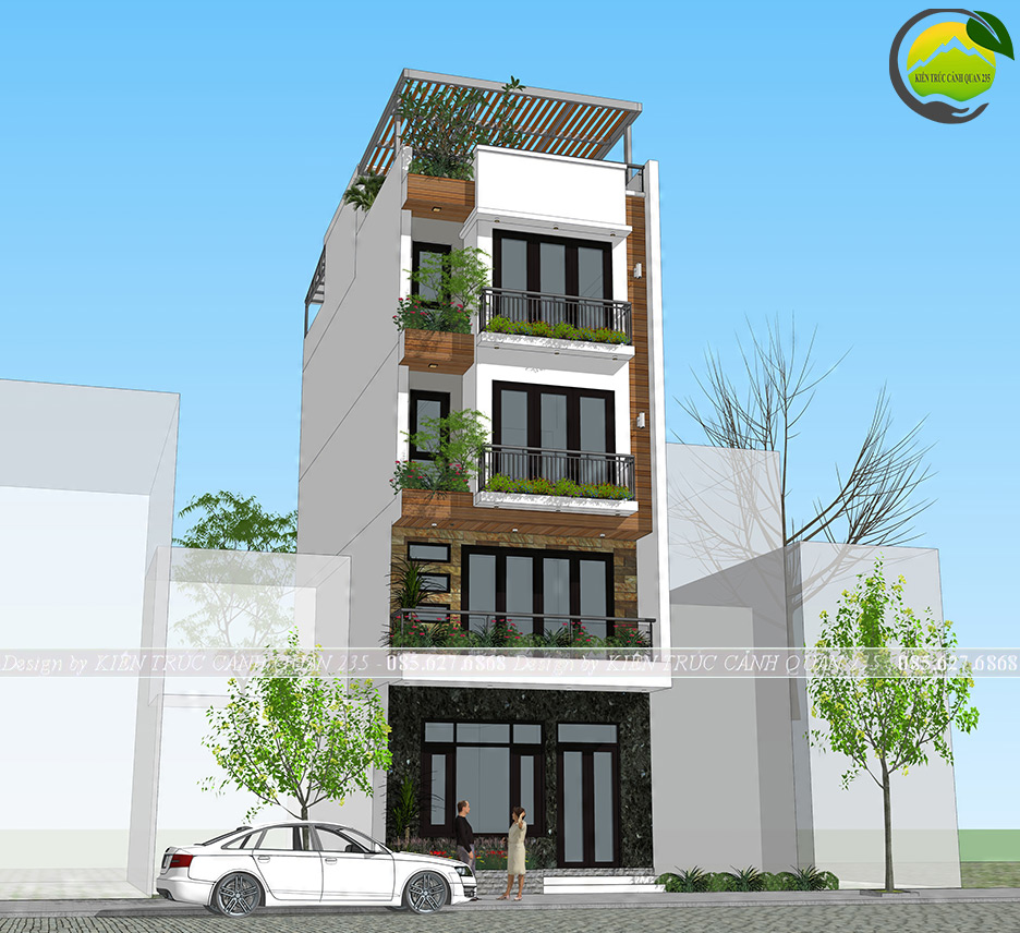 nhà phố 5 tầng