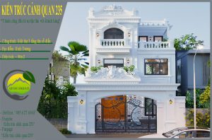 Biệt thự 3 tầng tân cổ điển diện tích 90m2 tại Bình Dương 7