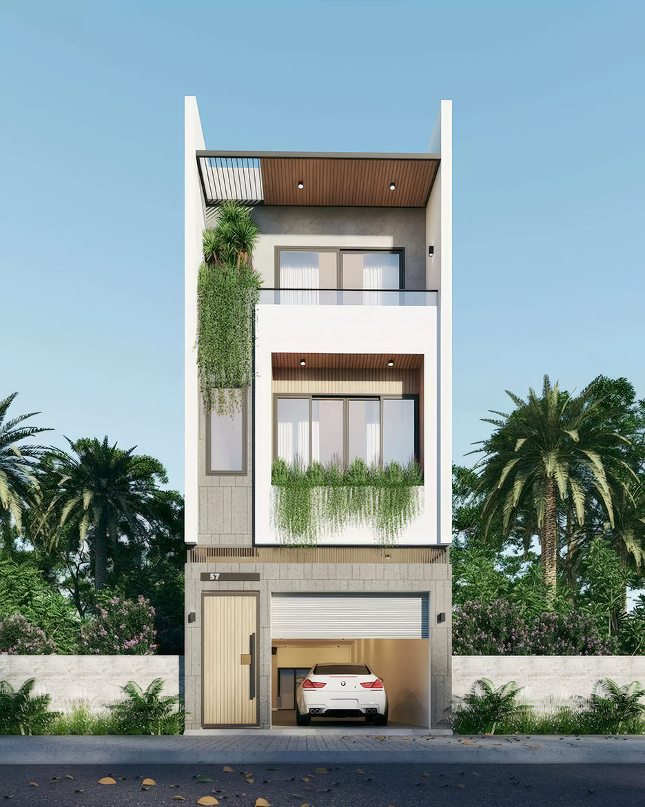 Nhà 4 tầng mặt tiền 5m