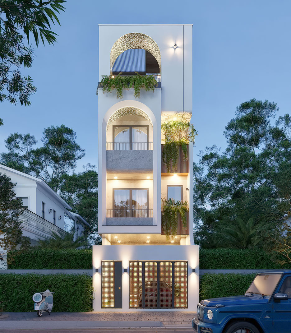 Nhà 4 tầng mặt tiền 5m