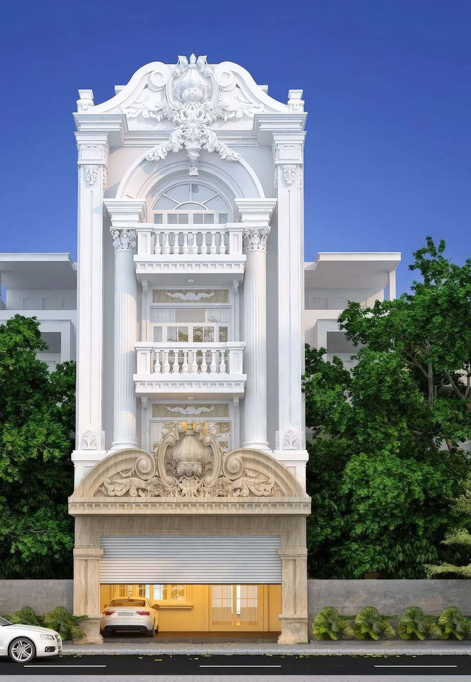 Nhà phố 4 tầng 5m