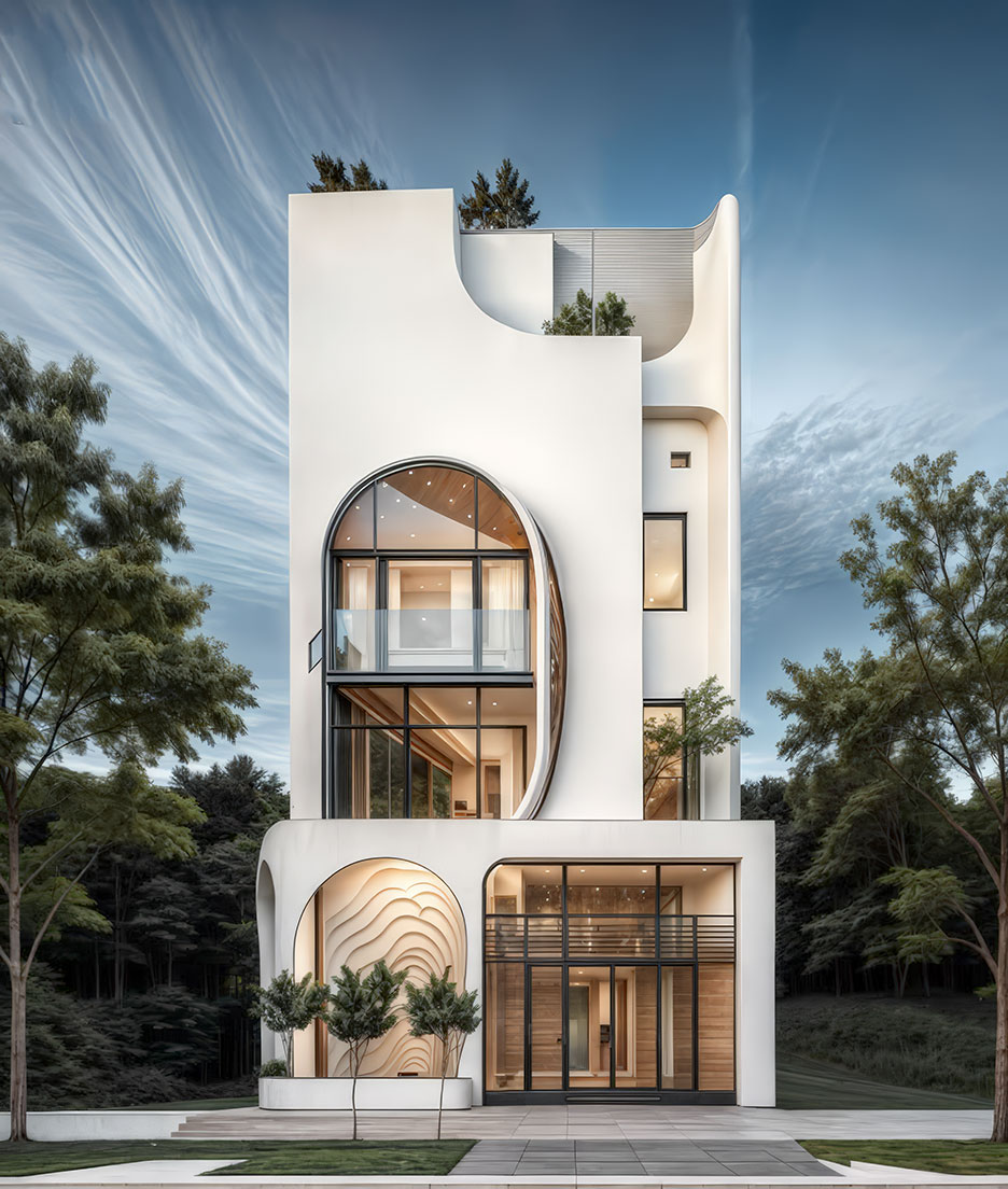 nhà phố 4 tầng ngang 5m