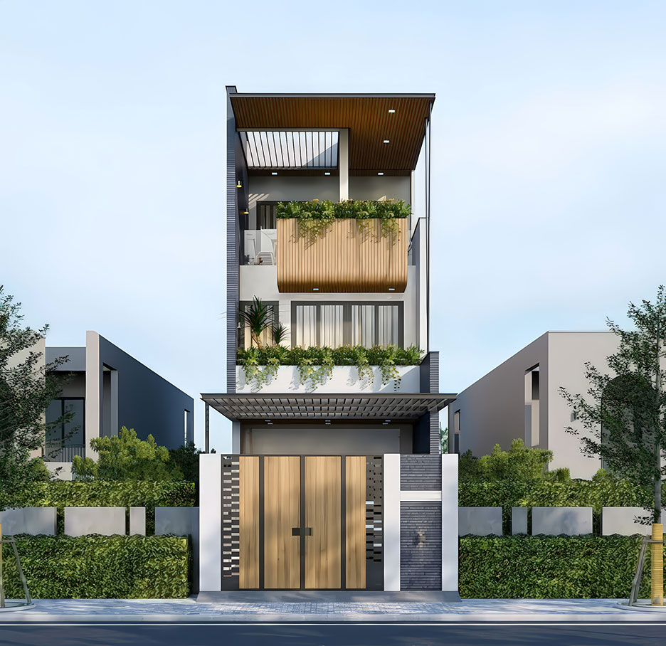 nhà phố 3 tầng mặt tiền 4m