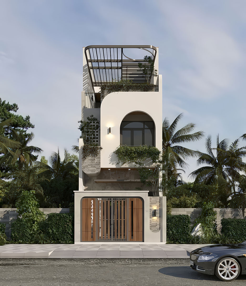 mẫu nhà mặt tiền 4m 3 tầng