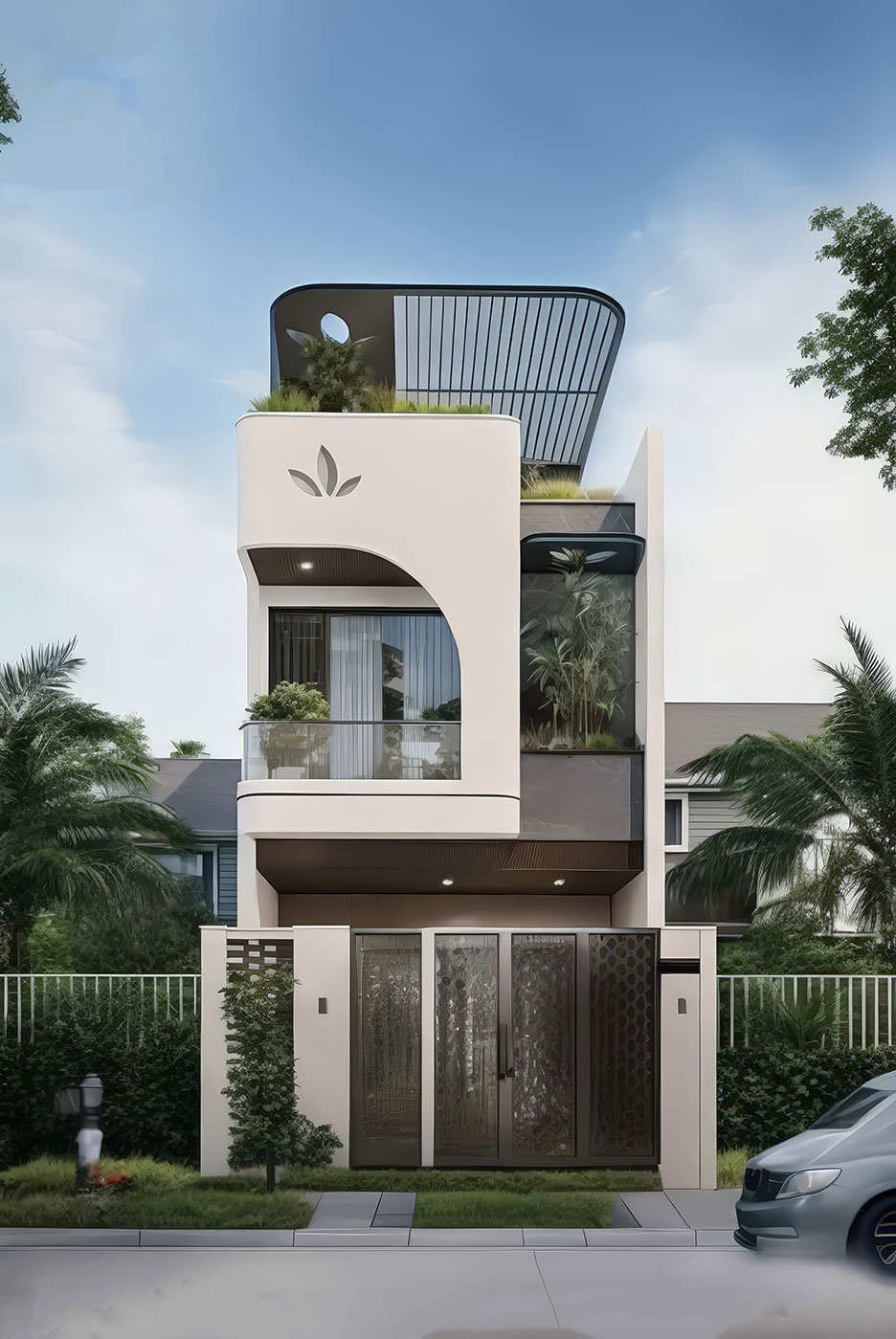 mẫu nhà 3 tầng mặt tiền 4m