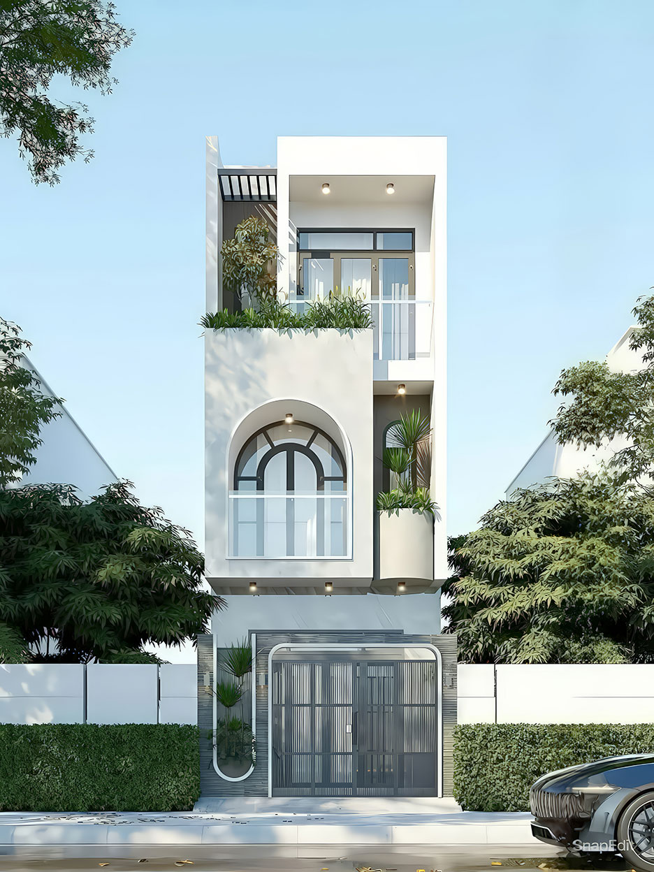 mẫu nhà 3 tầng mặt tiền 4m