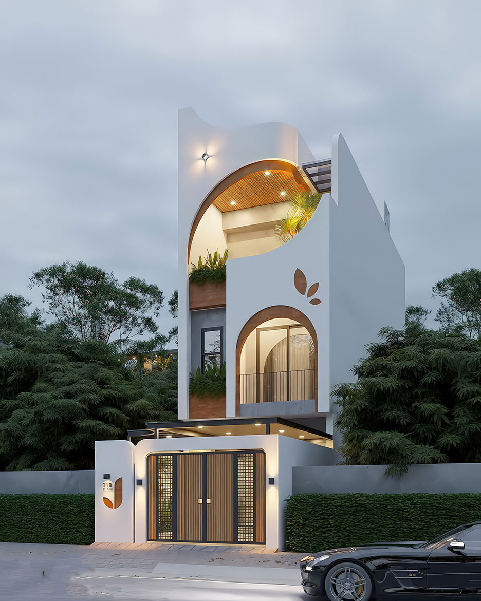 nhà phố 3 tầng mặt tiền 4m kết hợp kinh doanh