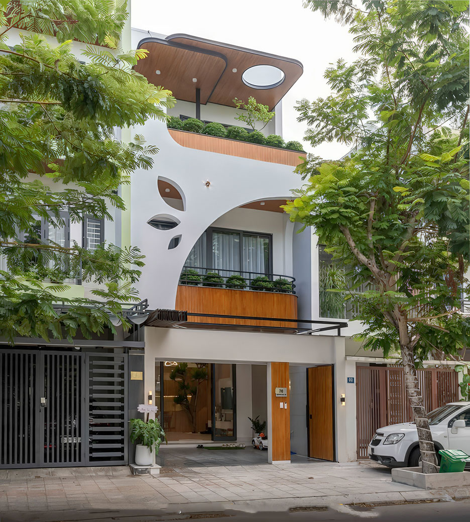 mẫu nhà phố 3 tầng mặt tiền 5m đẹp