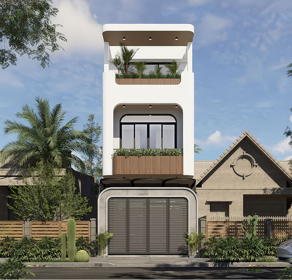 Nhà phố 3 tầng mặt tiền 5m