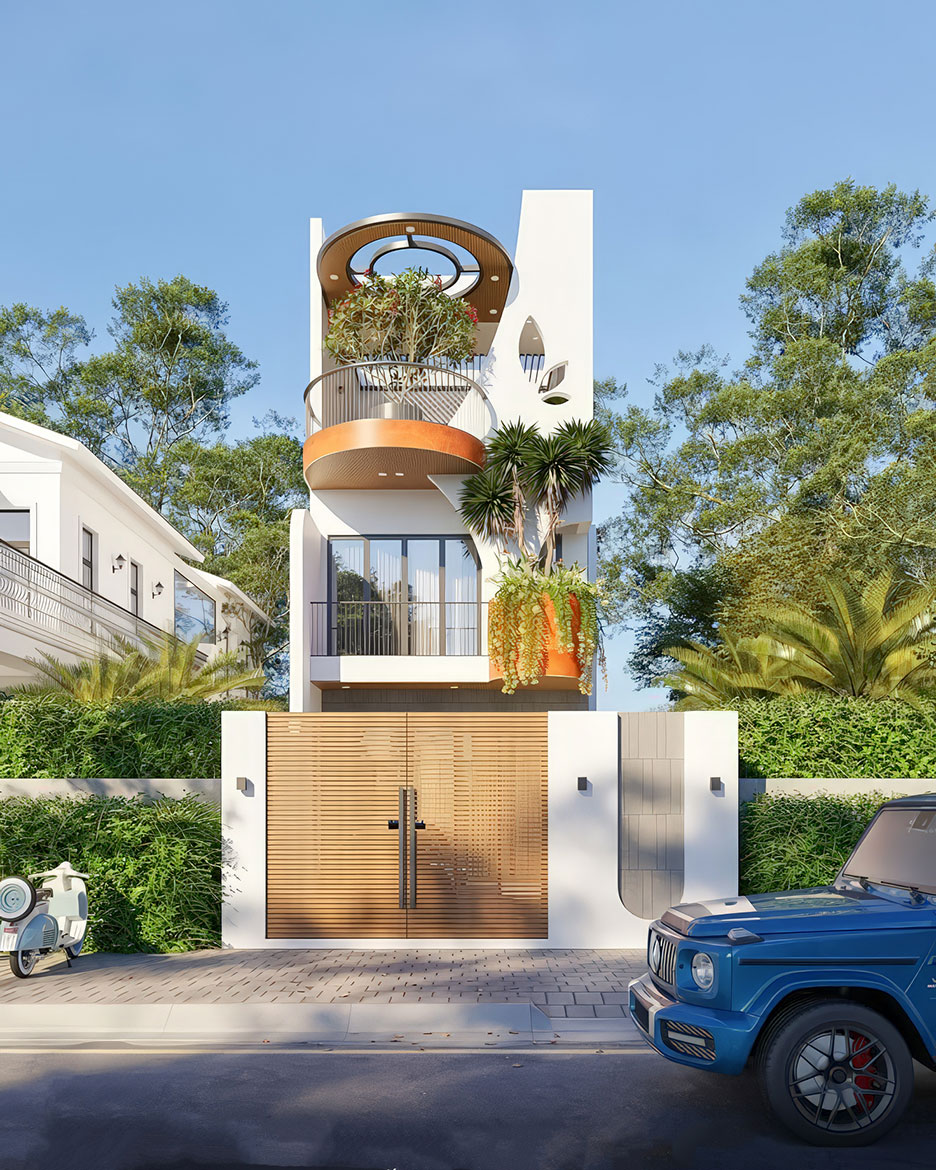 nhà phố 3 tầng mặt tiền đẹp