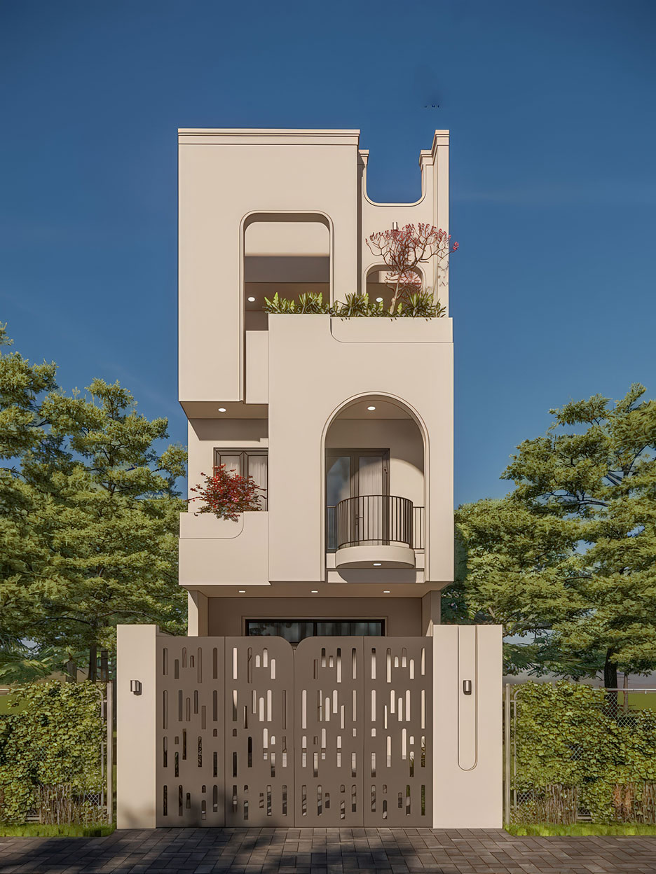 nhà phố 3 tầng mặt tiền đẹp