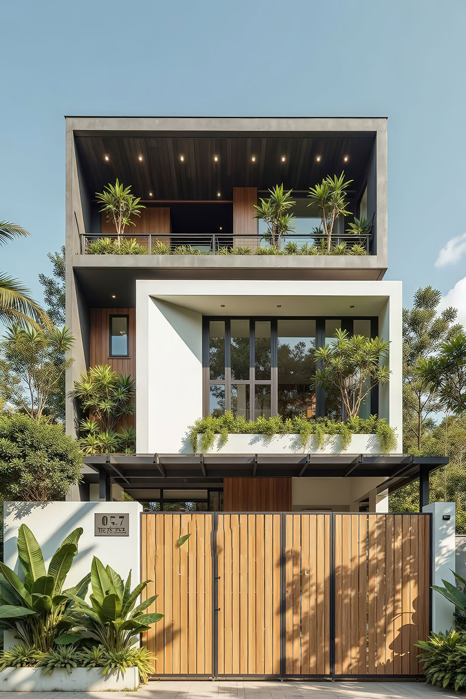 Nhà phố 3 tầng mặt tiền 8m