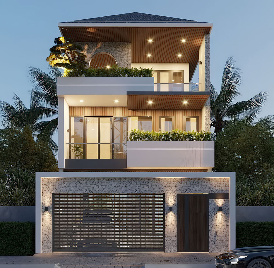 nhà 3 tầng mặt tiền 8m