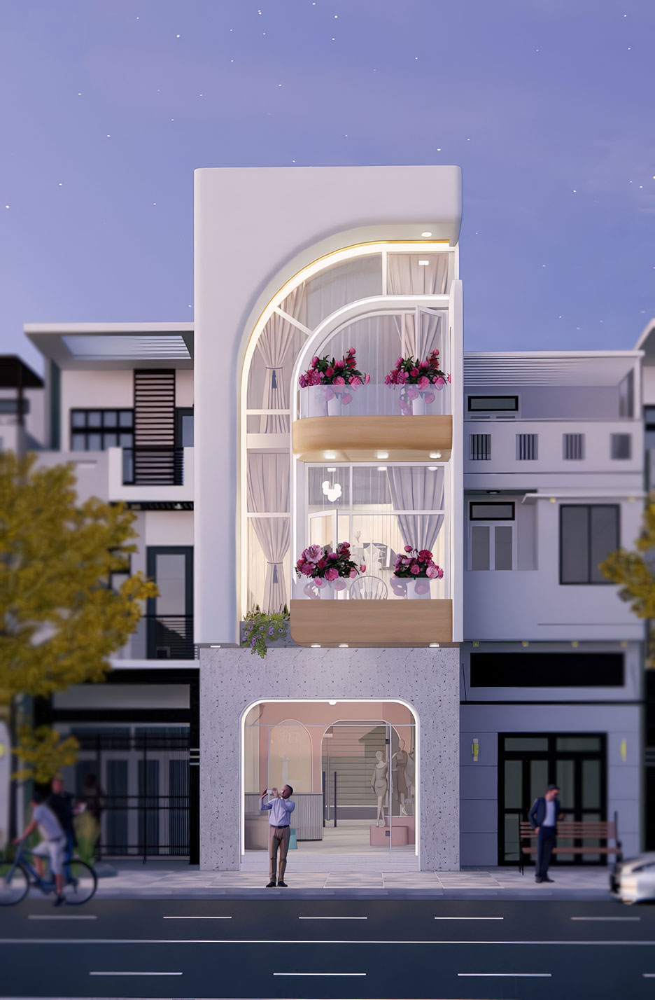 nhà phố 3 tầng kết hợp kinh doanh